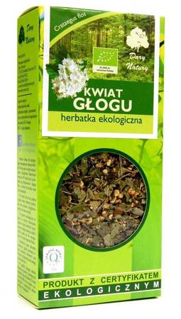 HERBATKA KWIAT GŁOGU BIO 50 g - DARY NATURY