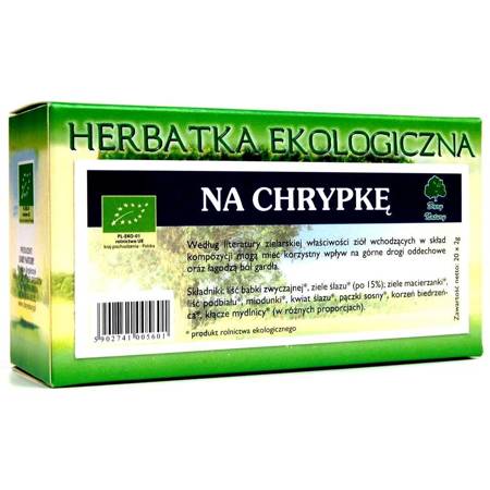 HERBATKA NA CHRYPKĘ BIO (25 x 2 g) 50 g - DARY NATURY