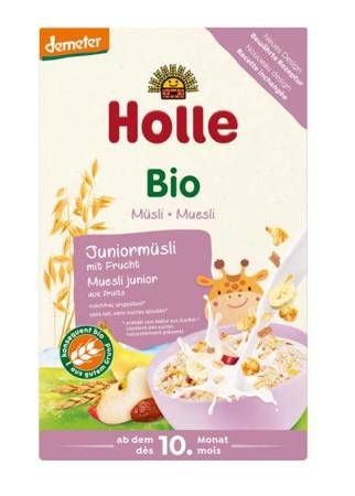 HOLLE - MUSLI JUNIOR Z OWOCAMI OD 10 MIESIĄCA - DEMETER BIO 250 g 