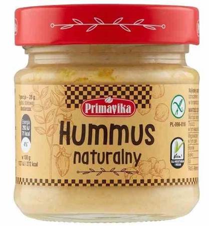 HUMMUS NATURALNY BEZGLUTENOWY 160 g - PRIMAVIKA