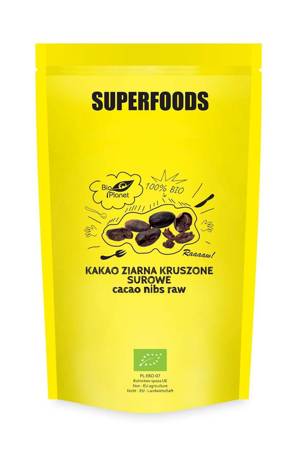 KAKAO ZIARNA KRUSZONE SUROWE BIO 600 g - BIO PLANET