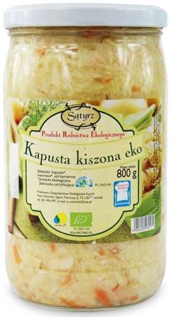 KAPUSTA KISZONA Z MARCHEWKĄ BIO 800 g - SĄTYRZ