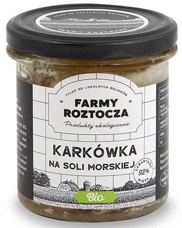 KARKÓWKA NA SOLI MORSKIEJ BIO 250 g (SŁOIK) - FARMY ROZTOCZA