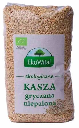 KASZA GRYCZANA NIEPALONA BIO 1 KG - EKOWITAL