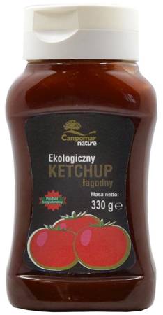 KETCHUP ŁAGODNY BEZGLUTENOWY BIO 330 g - CAMPOMAR NATURE