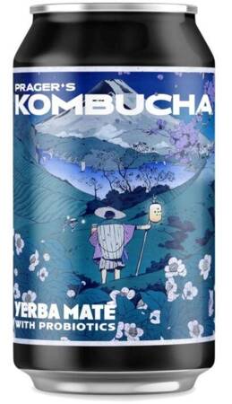 KOMBUCHA YERBA MATE 330 ml - PRAGER'S