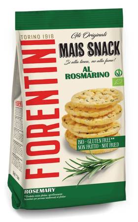 KRĄŻKI KUKURYDZIANE MINI Z ROZMARYNEM BEZGLUTENOWE BIO 50 g - FIORENTINI