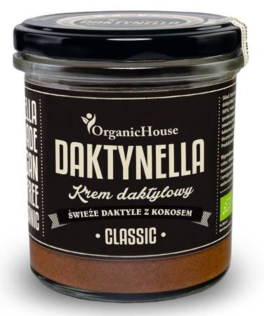 KREM KOKOSOWO - DAKTYLOWY CLASSIC BEZGLUTENOWY BIO 280 g - ORGANIC HOUSE (DAKTYNELLA)