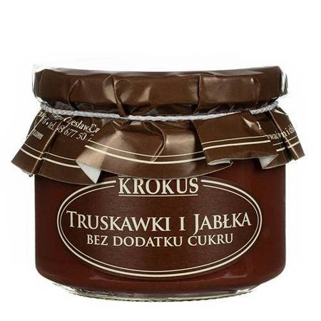 KROKUS - TRUSKAWKI I JABŁKA BEZ DODATKU CUKRU 310 g 