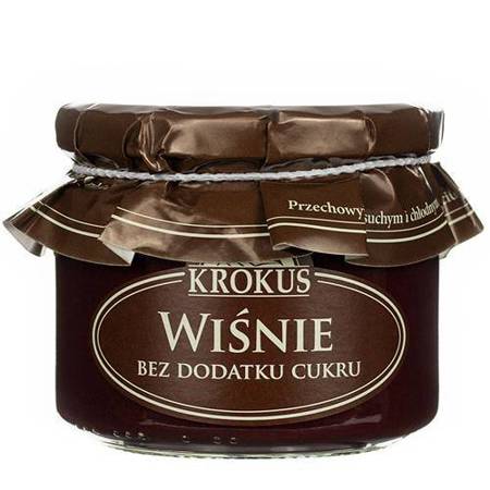 KROKUS - WIŚNIE I JABŁKA BEZ DODATKU CUKRU 310 g 