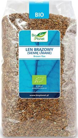 LEN BRĄZOWY (SIEMIĘ LNIANE) BIO 1 kg - BIO PLANET