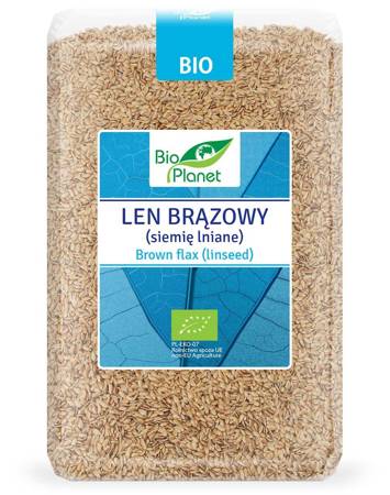 LEN BRĄZOWY (SIEMIĘ LNIANE) BIO 2 kg - BIO PLANET