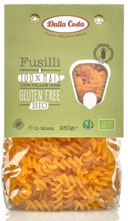 MAKARON (KUKURYDZIANY) ŚWIDERKI FUSILLI BEZGLUTENOWY BIO 250 g - DALLA COSTA