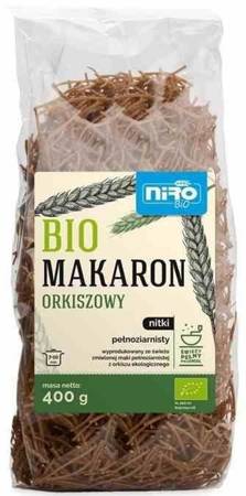 MAKARON (ORKISZOWY RAZOWY) NITKI BIO 400 g - NIRO