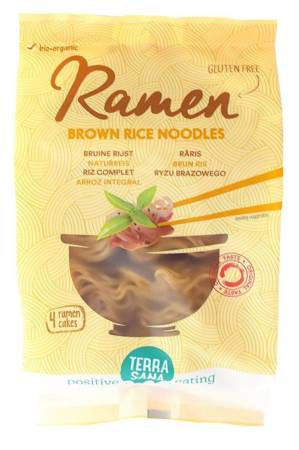 MAKARON RAMEN Z RYŻU BRĄZOWEGO BEZGLUTENOWY BIO 280 g - TERRASANA