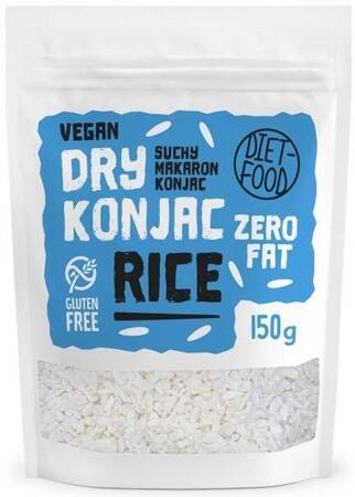 MAKARON SHIRATAKI KONJAC RYŻ SUCHY 150 g - DIET FOOD