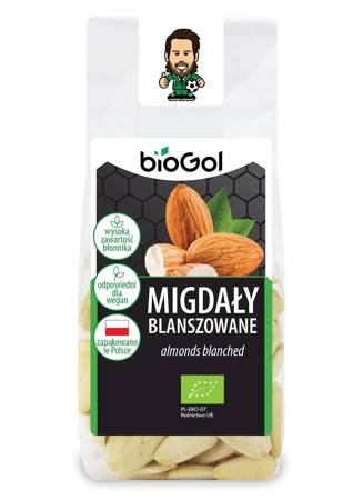 MIGDAŁY BLANSZOWANE BIO 100 g - BIOGOL