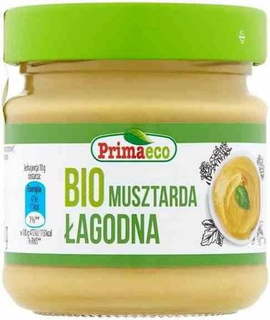 MUSZTARDA ŁAGODNA BIO 170 g - PRIMAECO