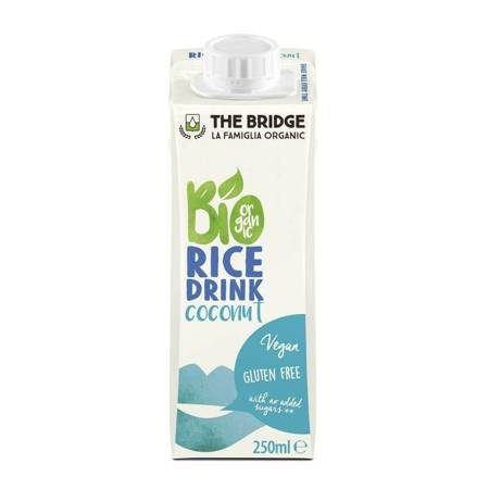 NAPÓJ RYŻOWO - KOKOSOWY BEZ DODATKU CUKRÓW BEZGLUTENOWY BIO 250 ml - THE BRIDGE