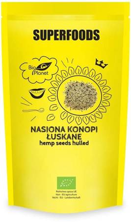 NASIONA KONOPI ŁUSKANE BIO 200 g - BIO PLANET