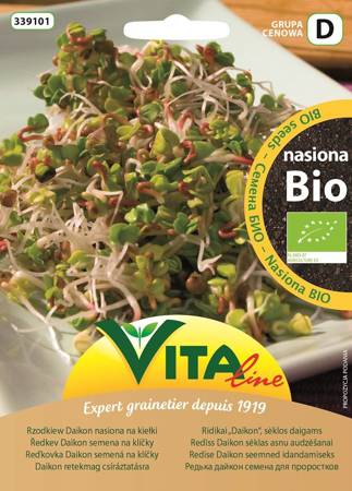 NASIONA RZODKWI DAIKON BIO NA KIEŁKI 20 g - VITA LINE (VG9051)