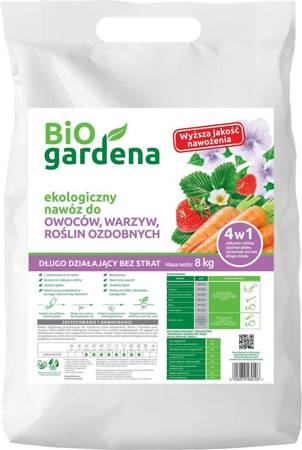 NAWÓZ DO OWOCÓW, WARZYW, ROŚLIN OZDOBNYCH ECO 8 kg - BIO GARDENA