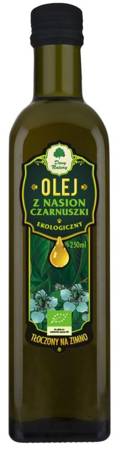 OLEJ Z NASION CZARNUSZKI TŁOCZONY NA ZIMNO BIO 250 ml - DARY NATURY