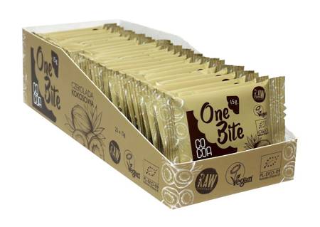 ONE BITE CZEKOLADA KOKOSOWA BIO 15 g - COCOA