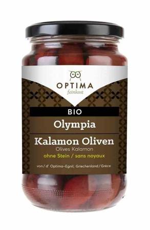 OPTIMA - OLIWKI CZARNE KALAMATA W ZALEWIE BIO 350/180 g