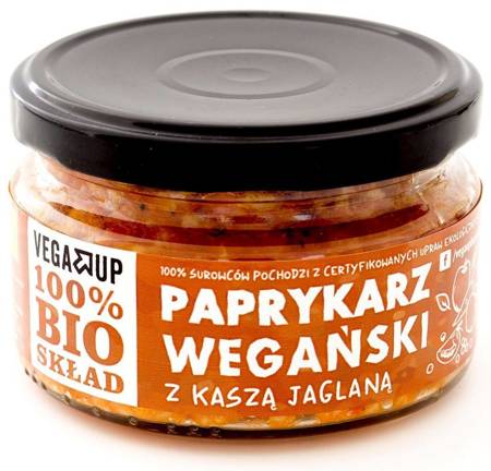 PAPRYKARZ WEGAŃSKI Z KASZĄ JAGLANĄ BIO 190 g - VEGA UP