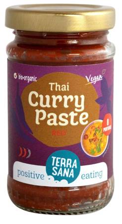 PASTA CZERWONE CURRY BIO 120 g - TERRASANA