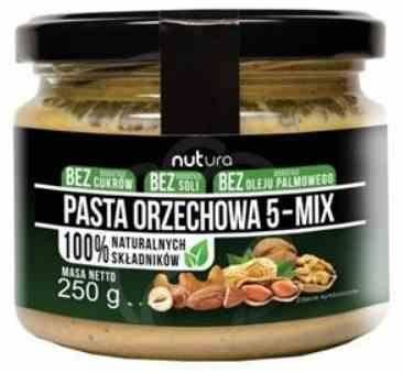 PASTA ORZECHOWA MIX 5 ORZECHÓW 250 g - NATURA