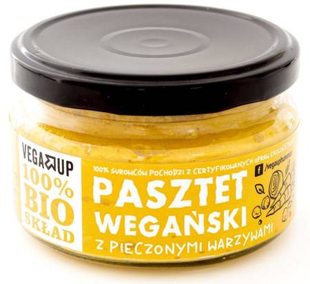 PASZTET WEGAŃSKI Z PIECZONYMI WARZYWAMI BIO 190 g - VEGA UP