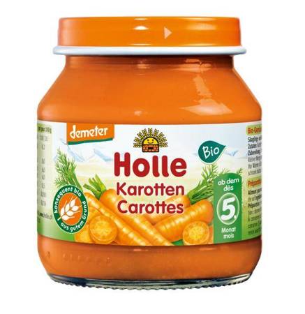 PUREE Z MARCHWI BEZ DODATKU CUKRÓW BEZGLUTENOWE OD 5 MIESIĄCA DEMETER BIO 125 g - HOLLE