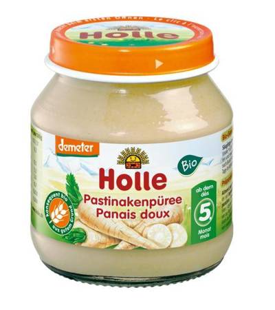 PUREE Z PASTERNAKA BEZ DODATKU CUKRÓW BEZGLUTENOWE OD 5 MIESIĄCA DEMETER BIO 125 g (SŁOIK)  - HOLLE