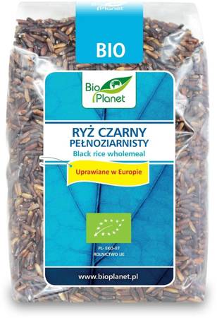 RYŻ CZARNY PEŁNOZIARNISTY (UPRAWIANY W EUROPIE) BIO 400 g - BIO PLANET