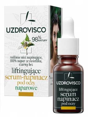 SERUM - NAPINACZ POD OCZY LIFTINGUJĄCE NAPAROWE 15 ml - UZDROVISCO