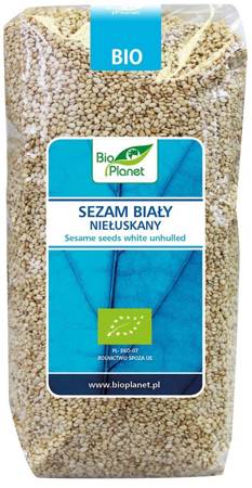 SEZAM BIAŁY NIEŁUSKANY BIO 500 g - BIO PLANET