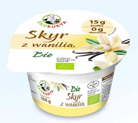 SKYR JOGURT TYPU ISLANDZKIEGO Z WANILIĄ BIO 150 g - EKO ŁUKTA