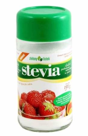 SŁODZIKI PUDER 150 g STEVIA ZIELONY LISTEK