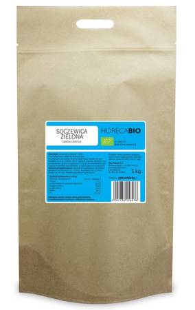 SOCZEWICA ZIELONA BIO 5 kg - HORECA