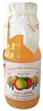 SOK JABŁKOWY Z KWIATEM CZARNEGO BZU NFC BIO 300 ml - TŁOCZNIA MAURERA