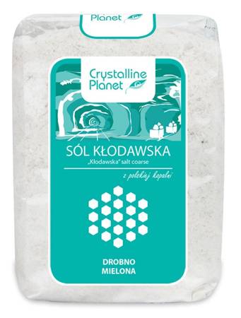 SÓL KŁODAWSKA DROBNO MIELONA 600 g - CRYSTALLINE PLANET