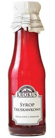 SYROP TRUSKAWKOWY BEZGLUTENOWY 375 g (300 ml) - KROKUS