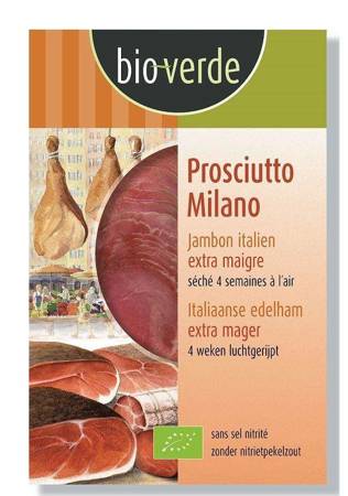 SZYNKA PROSCIUTTO MILANO PLASTRY BIO 80 g - BIO VERDE