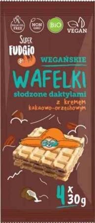 Wafelki z kremem słodzonym daktylem BIO 4x30g