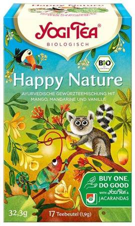 YOGI TEA - HERBATKA NA POMOC LASOM DESZCZOWYM (HAPPY NATURE) BIO (17 x 1,9 g) 32,3 g 