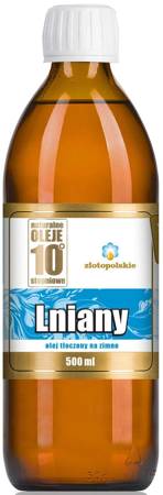 ZŁOTO POLSKIE - OLEJ LNIANY TŁOCZONY NA ZIMNO 500 ml 